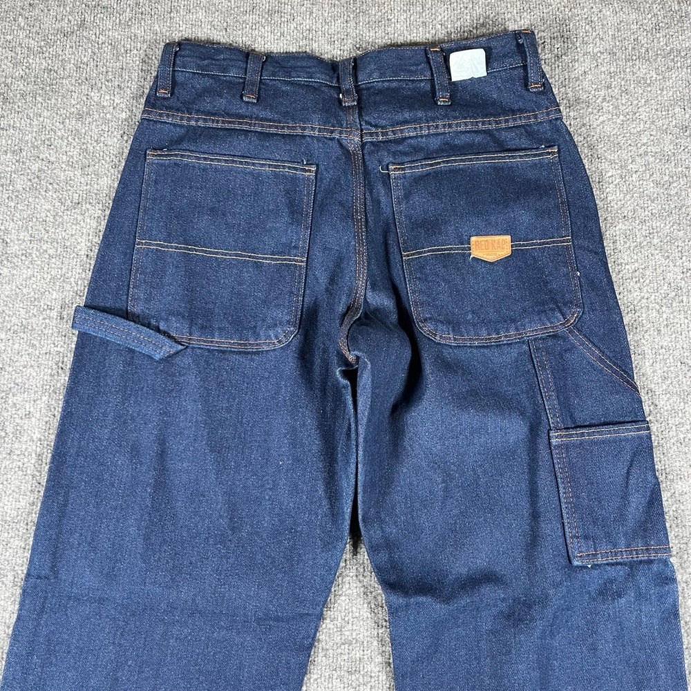 Red Kap Carpenter Jeans Mens Size 32x32 Blue Cotton Denim Straight Leg Utility